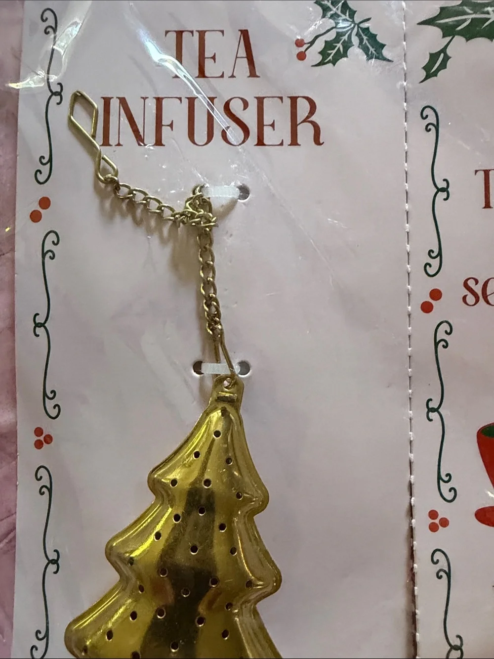 Gold Christmas Tree Tea Infuser - Holiday Tea Accessory